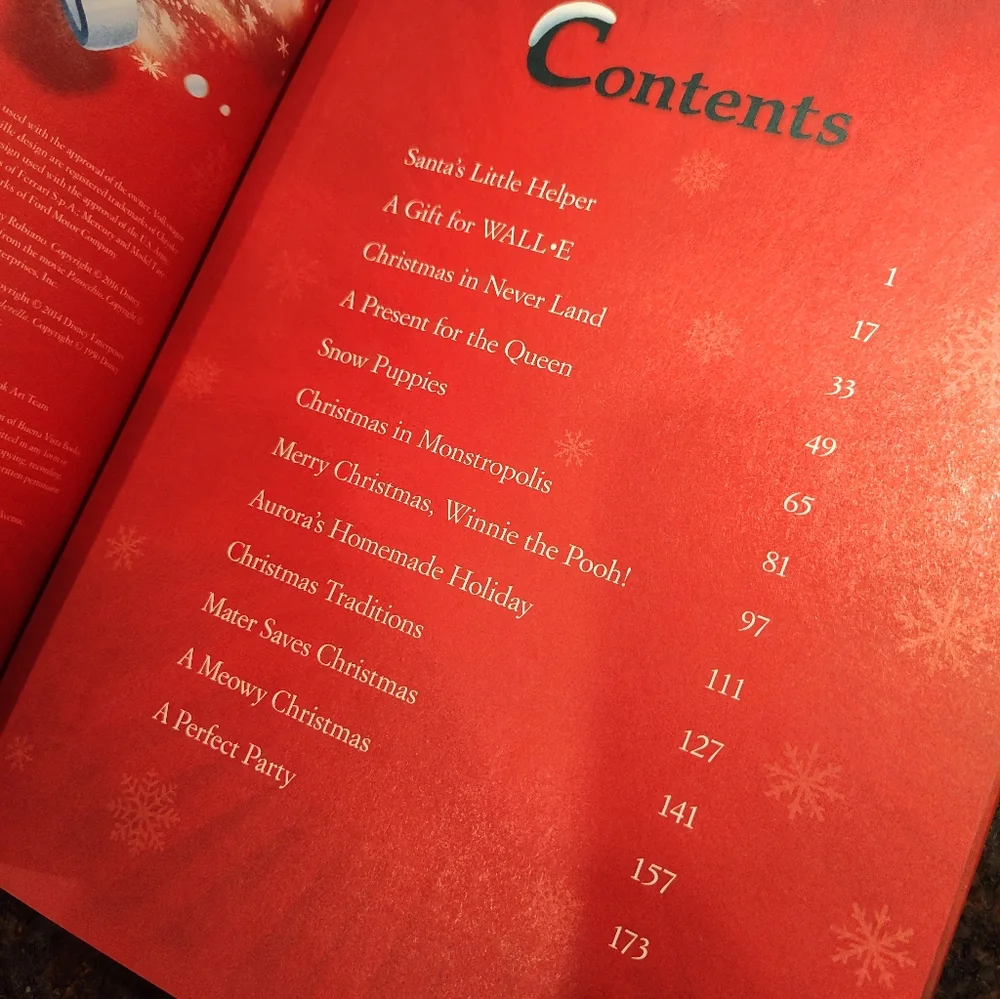 Disney 5 Minute Christmas Stories Book, Hardcover